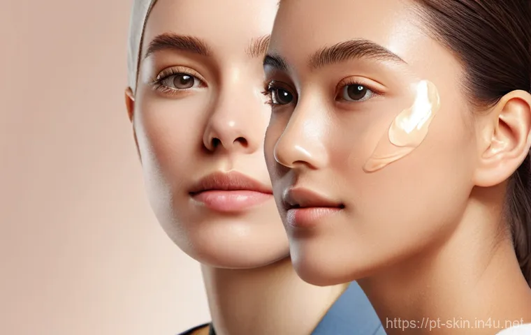 피부 장벽 회복 성분  판테놀 - **Prompt 1: Radiant Hydration and Natural Glow**
    "A close-up, soft-focus shot of a woman (around...