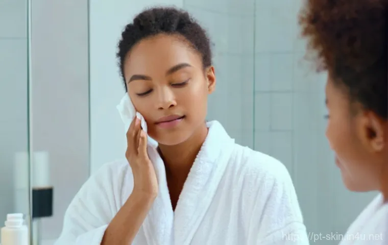 피부결 개선 토너 추천 - Prompt 1: The Refreshing Start to a Skincare Routine**