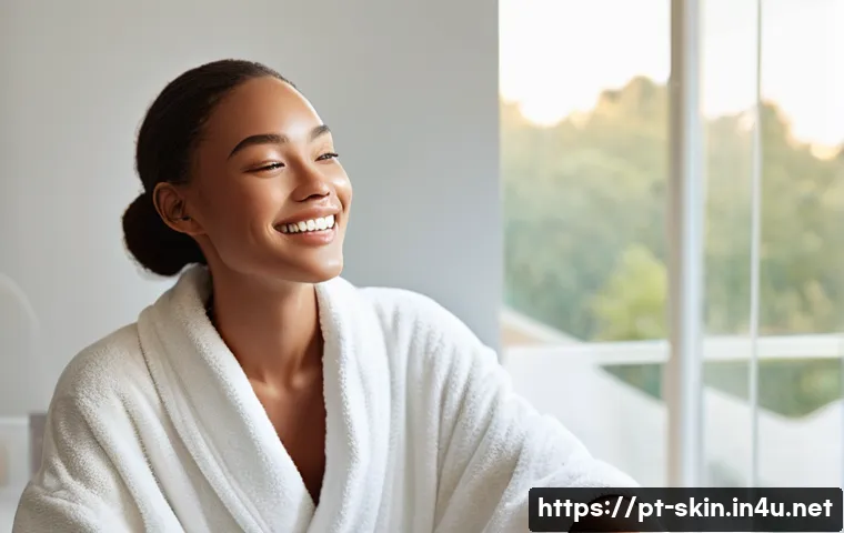 피부 타입별 추천 에센스 - **Prompt for Dry/Dehydrated Skin:**
    "A serene young woman, in her late 20s, with a gentle smile,...